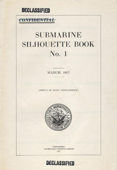 Submarine Silhouette Book No. 1 Cover Page
