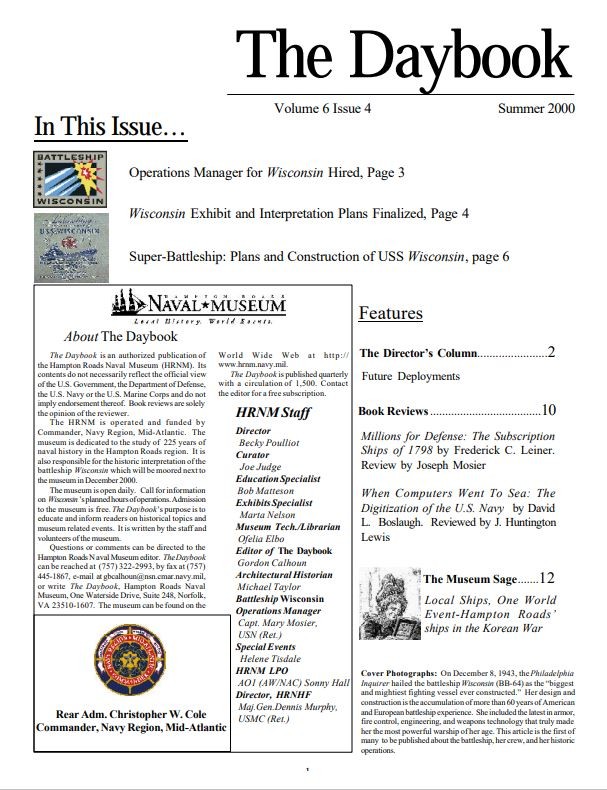 Cover Reload-Daybook-Volume 6-Issue 4-Cover Reload. 