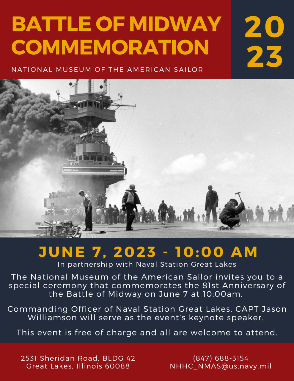 Flier for the 81st Anniversary of the Battle of Midway