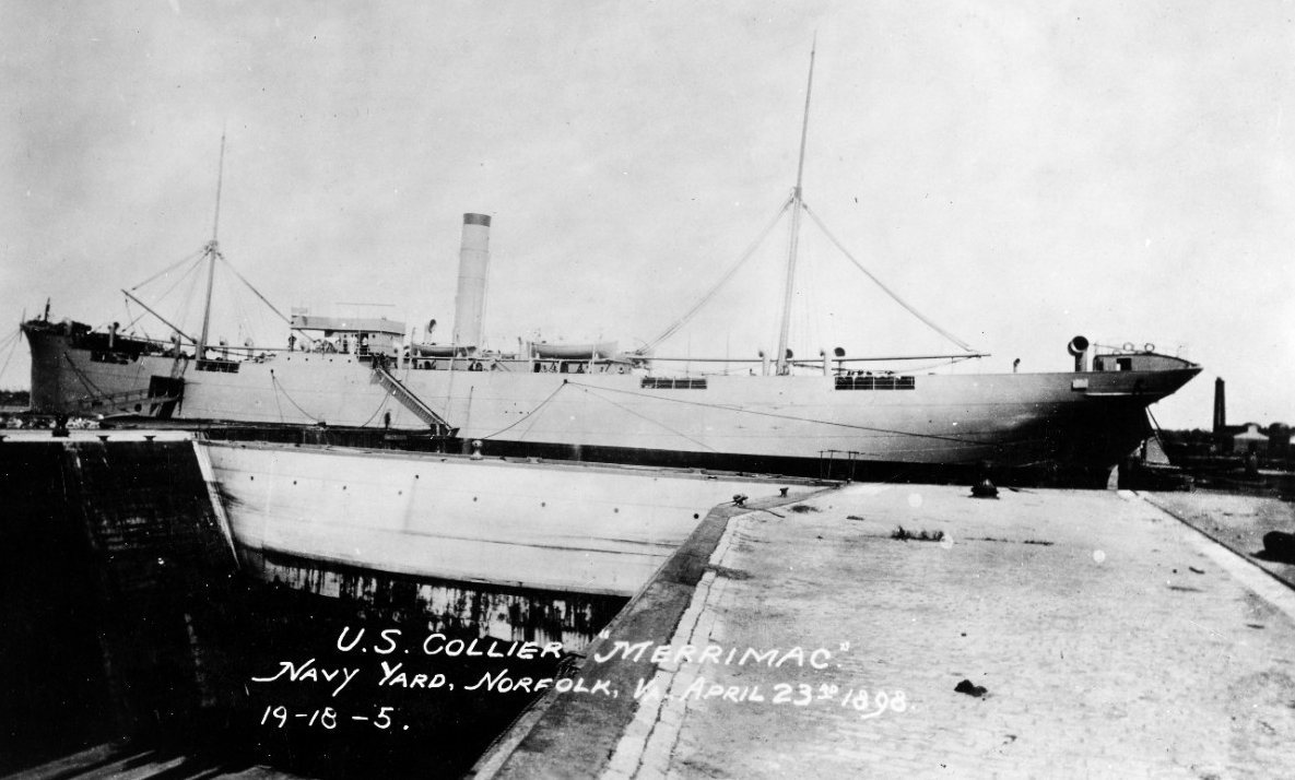 Photo #: NH 809 USS Merrimac (1898)