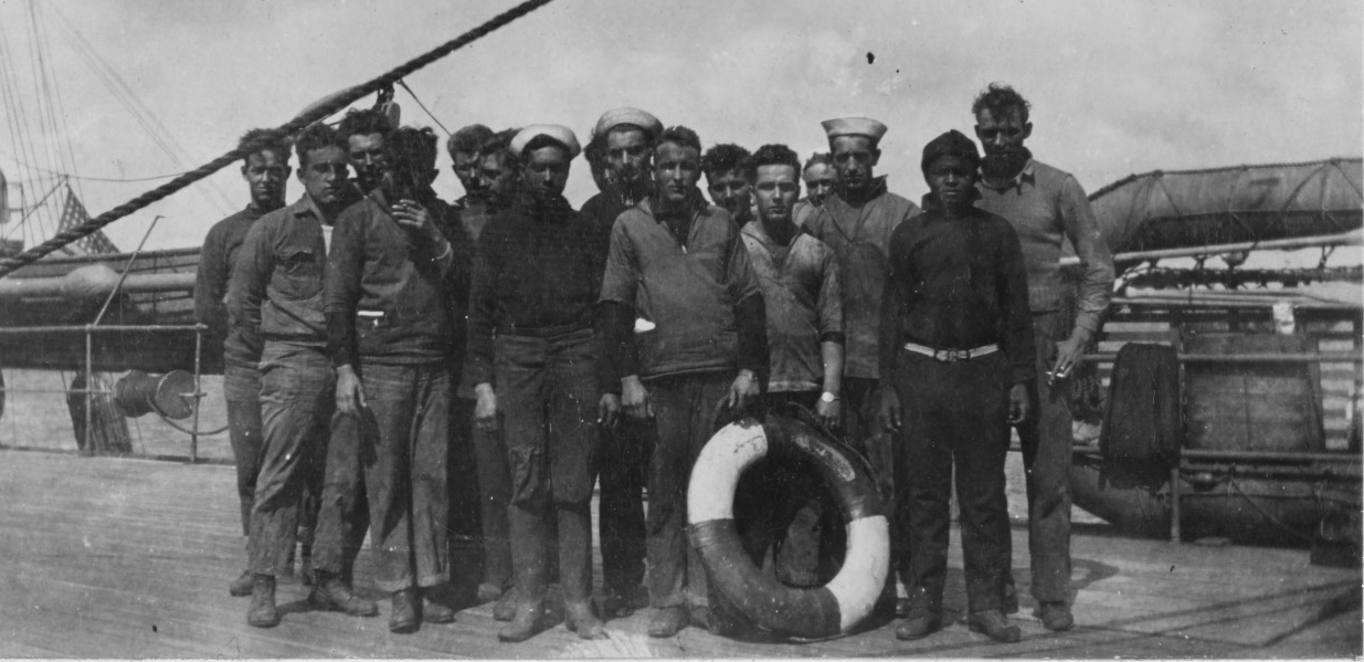 Survivors of the RICHARD BULKELEY. Minesweeping operations in the North Sea