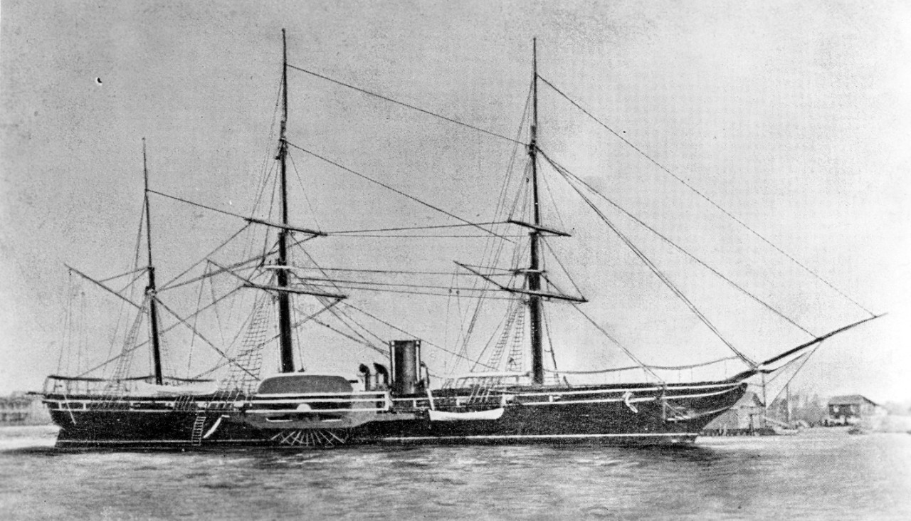 NH 63305 USS POWHATAN (1848-1887)