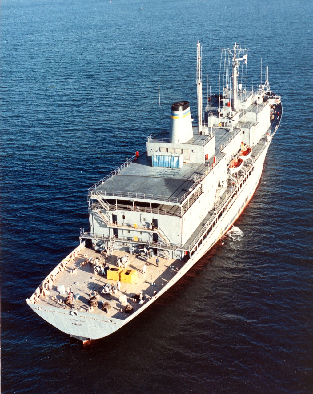 Collection of 52 images related to ships operated by the Military Sealift Command, including: USNS Waters (T-AGS-45), USNS Hayes (T-AGOR-16), USNS Range Sentinel (T-AGM-22), USNS Redstone (T-AGM-20), USNS Vanguard (T-AG-194), USNS Maury (T-AGS-66...