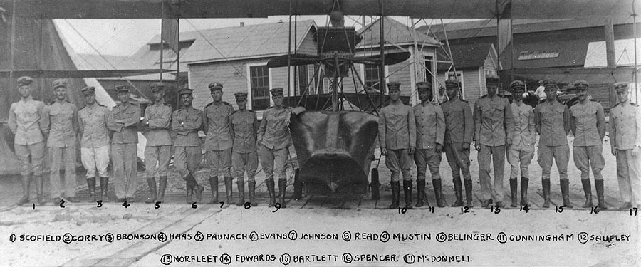 Photo #: NH 90230 Officers at the Naval Aeronautic Station, Pensacola, Florida, circa July-November 1915