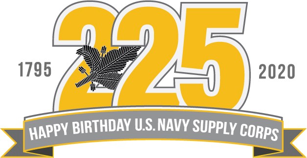 Navy Supply Corps 225th Birthday logo