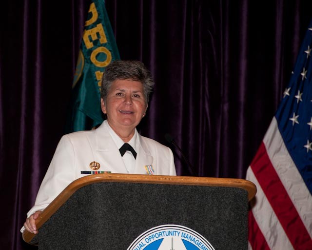 CAPT Kathlene Contres, commandant of Defense Equal Opportunity Management Institute (DEOMI), June 2010.