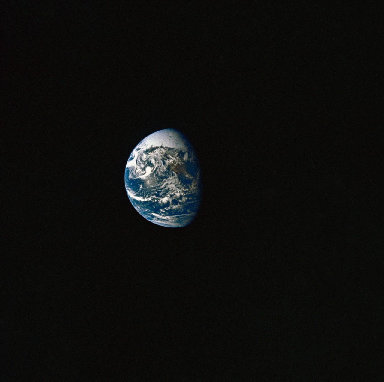 View of Earth taken from Apollo 10. National Archives Photo 16682432