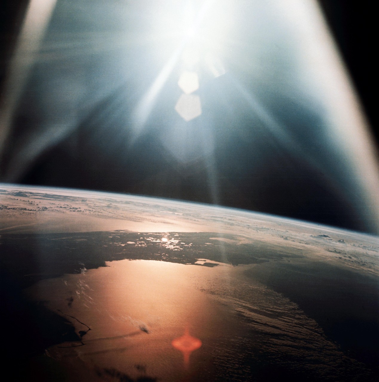 Morning Sun Seen from Apollo 7 Spacecraft