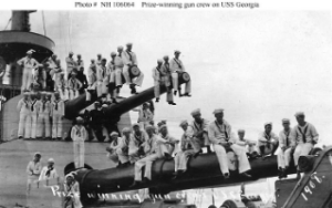 NH 106064: Prize-winning gun crew on USS Georgia.