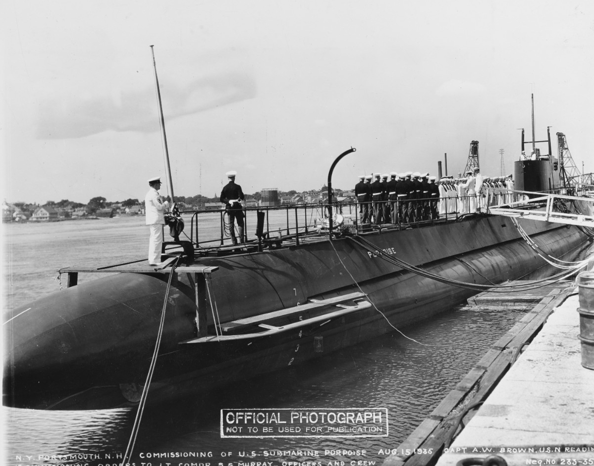 USS Porpoise (SS-172) commissioning ceremony