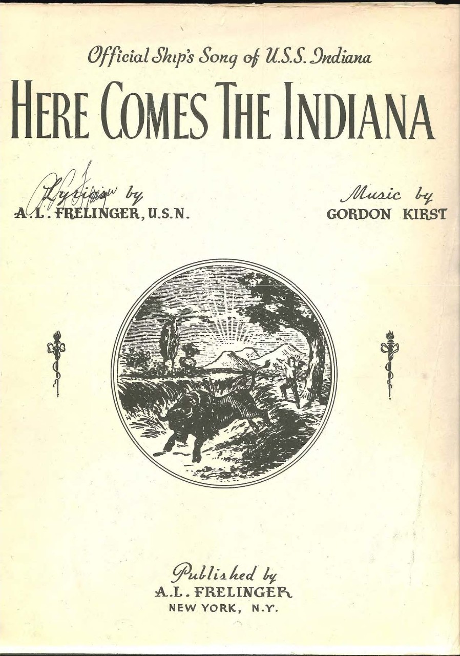 image of cover of Here Comes the Indiana sheet music