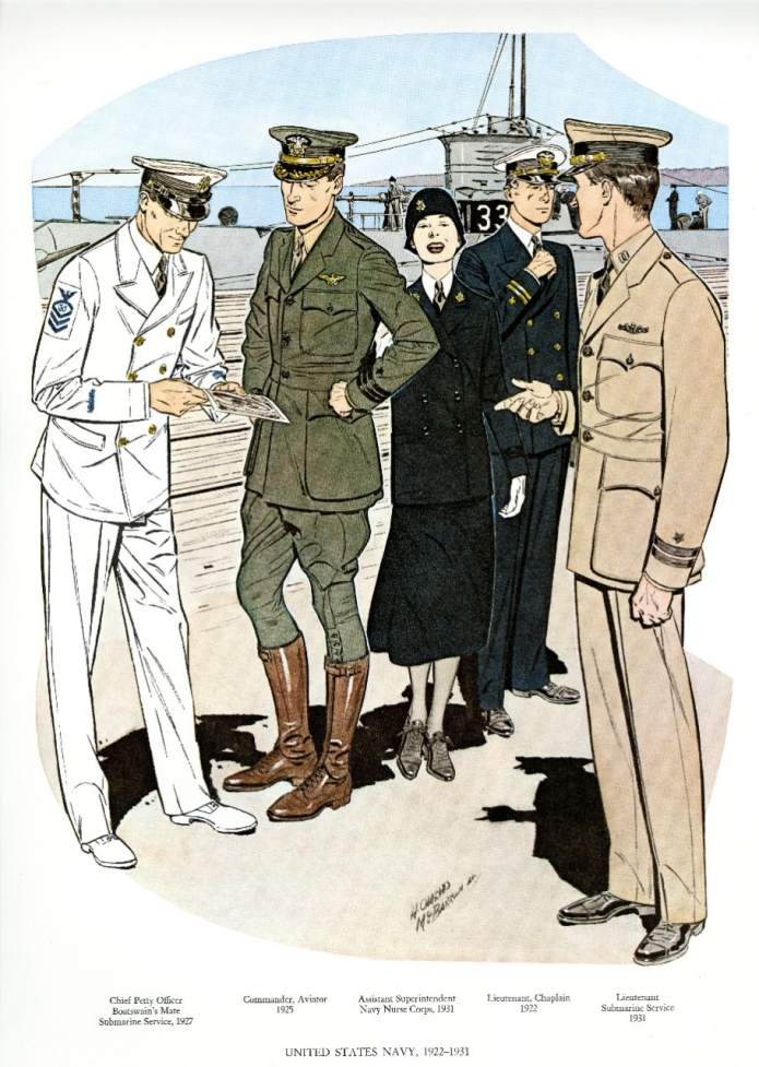 Uniforms of the U.S. Navy 1922-1931