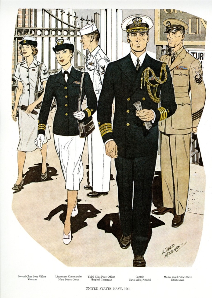 Uniforms of the U.S. Navy 1961