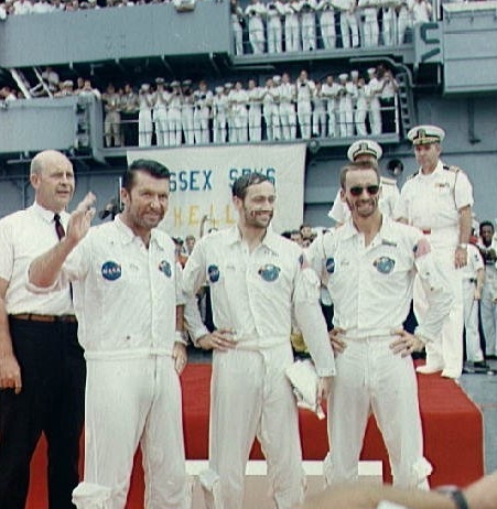 Apollo 7 onboard USS Essex