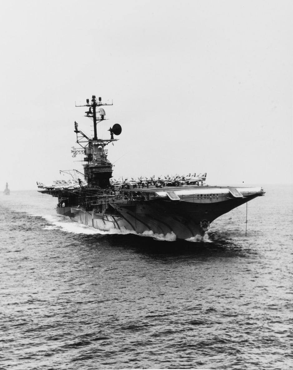 USS Intrepid (CVS-11) underway in the Atlantic Ocean