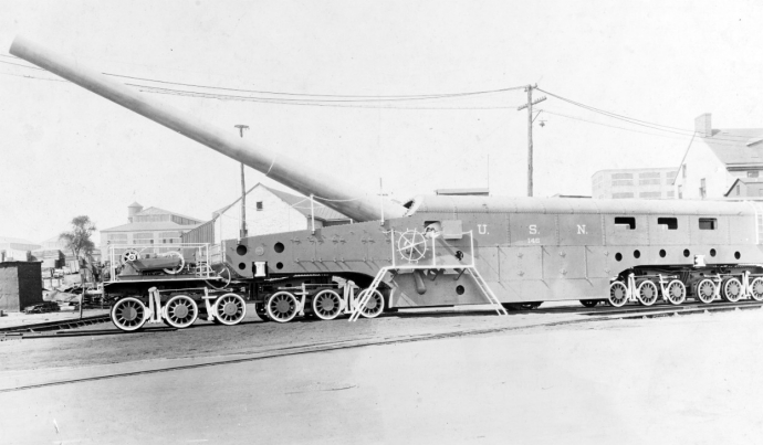 Naval railway gun, 14"/50 gun, Mark I carriage