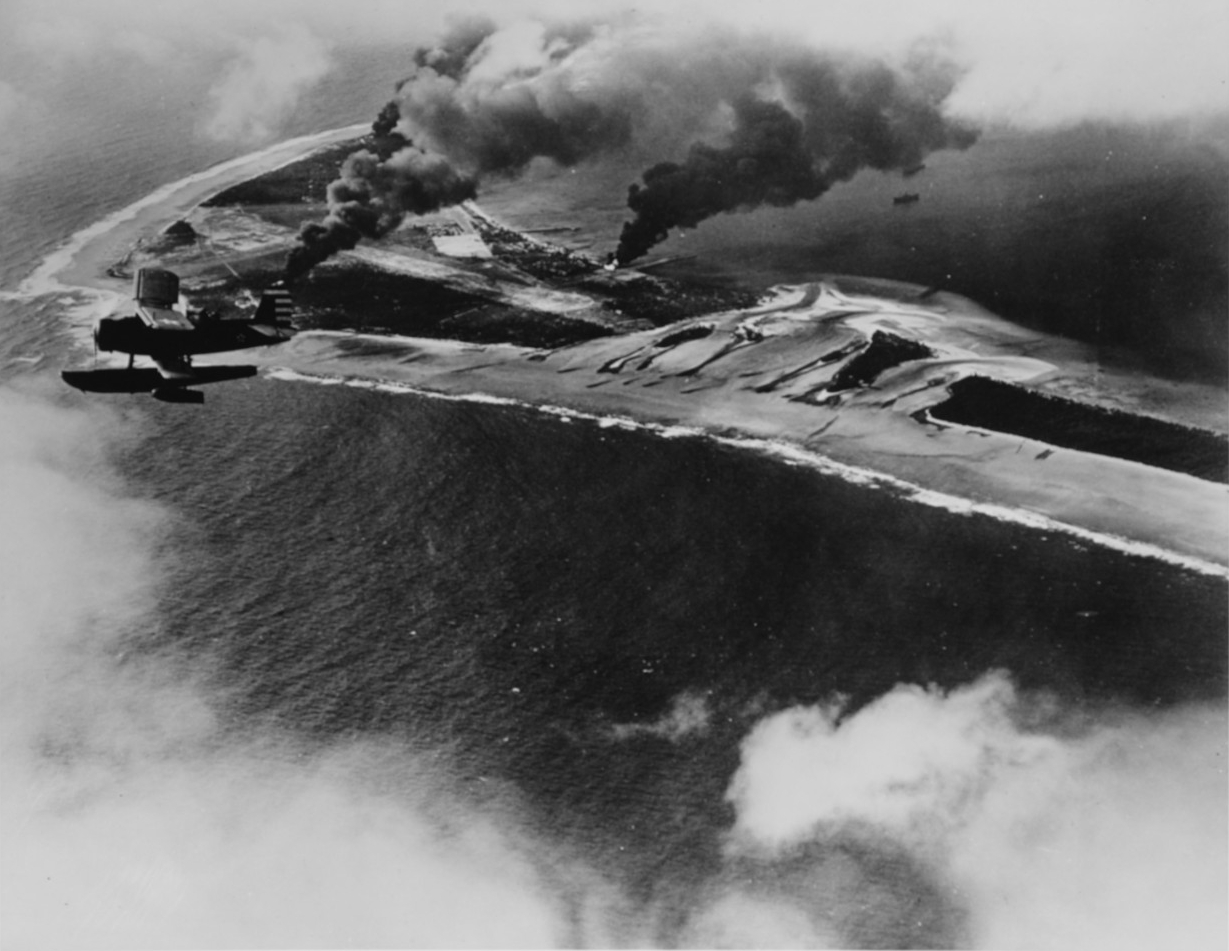 Photo #: NH 97593 Marshall and Gilbert Islands raid, February 1942