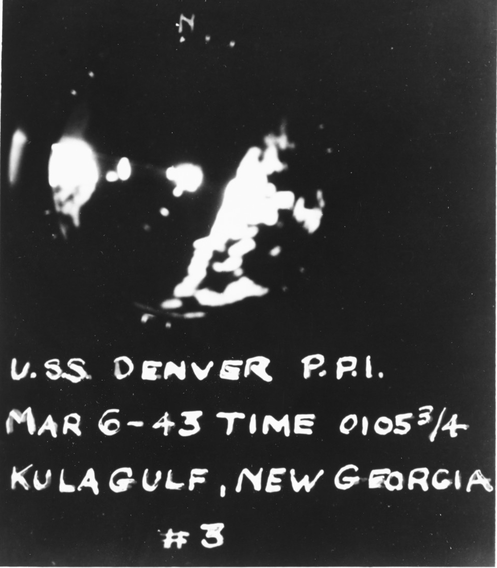 Photo #: NH 100387 Action in Kula Gulf, 6 March 1943