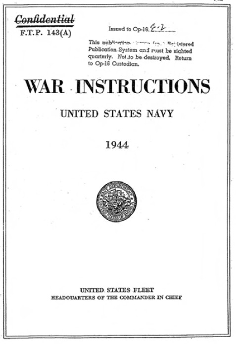 War Instructions United States Navy 1944 pdf download (28.5 MB)