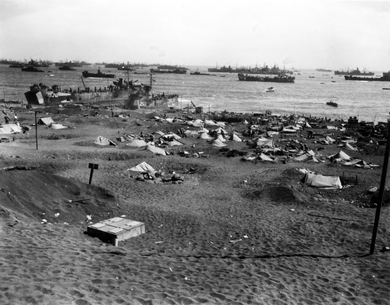 Marines camp on Yellow Beach 1