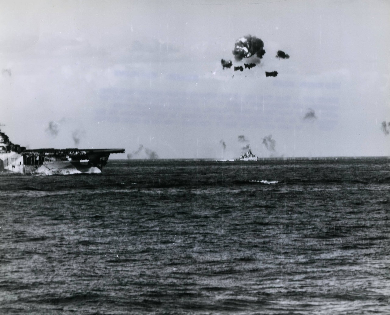 antiaircraft fire from ships of TF 38