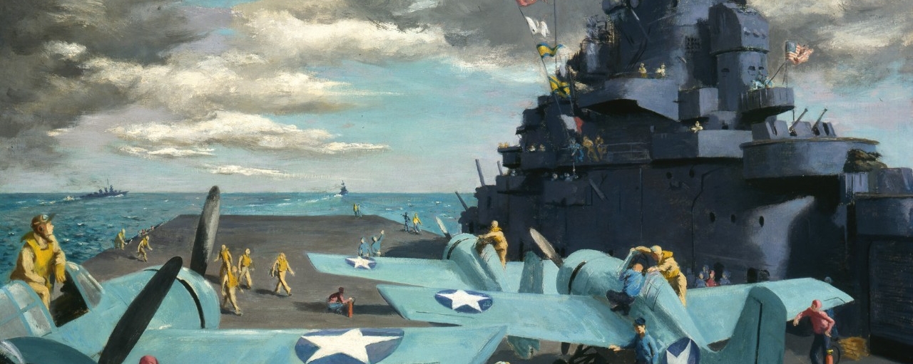 Accession # 88-159-KA. Task Force Hornets, painting by Lawrence Beall Smith.