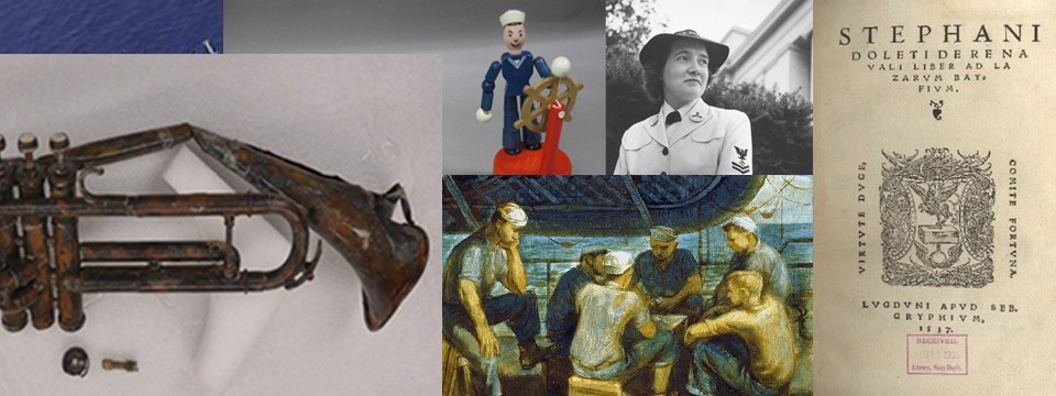 Montage of items from the NHHC collection