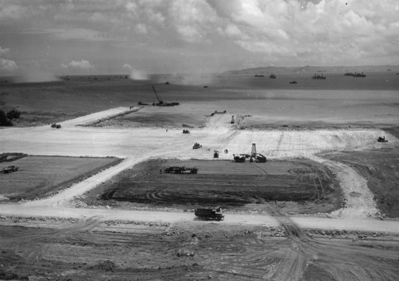 Seaplane base being built on Okinawa