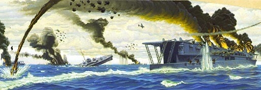 Dive Bombing Japanese Carriers