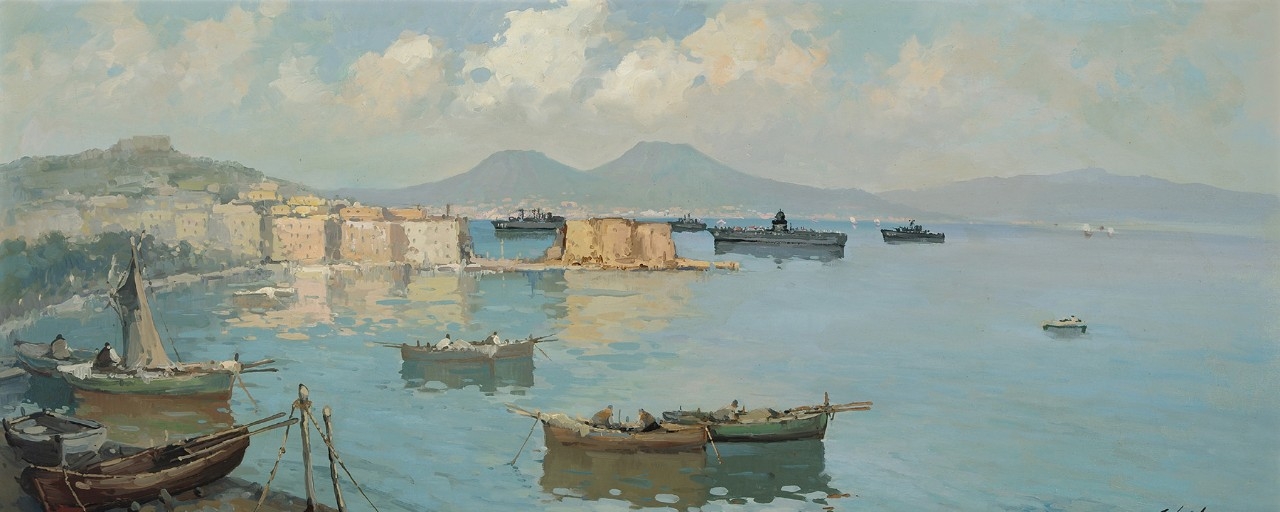 The Sixth Fleet in Naples Harbor