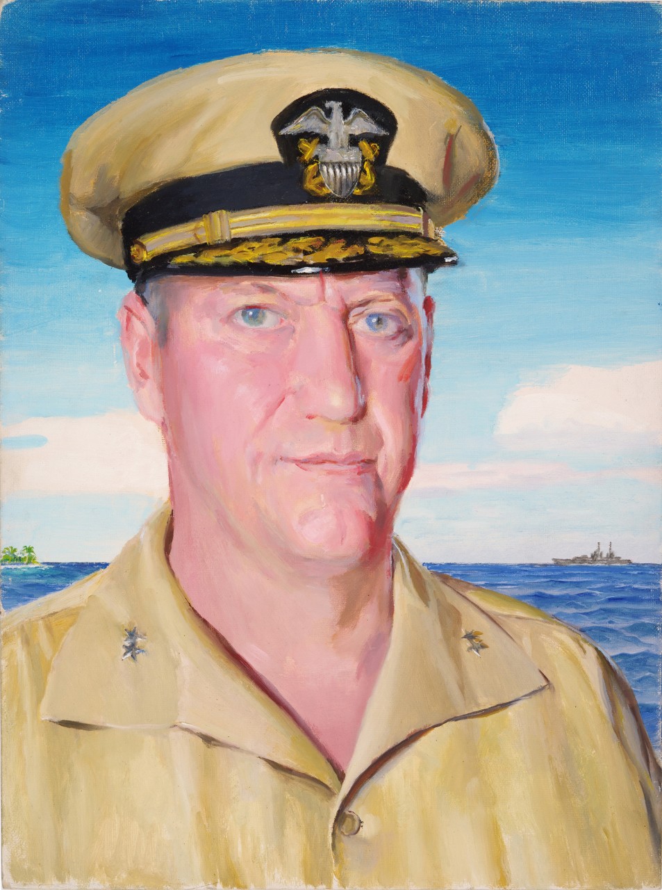 Portrait of a two star admiral