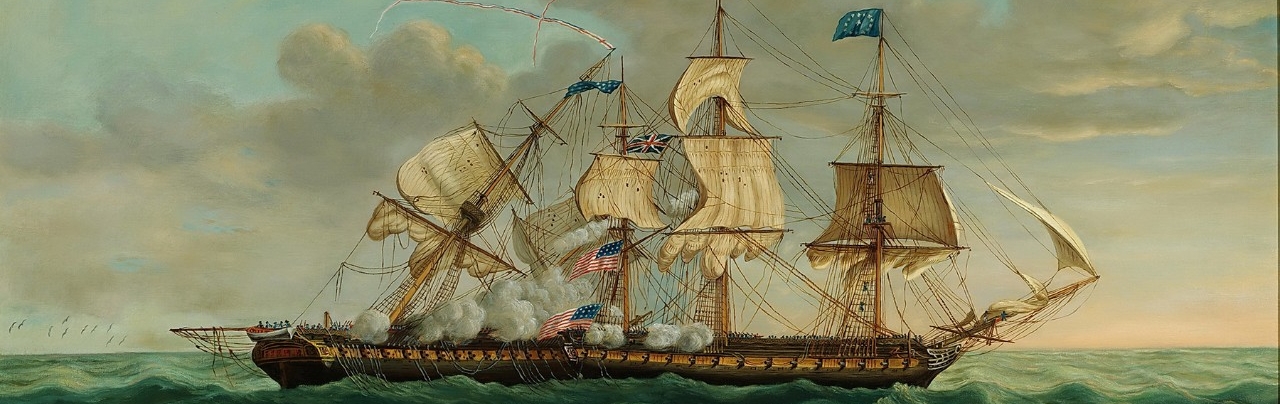 <p>USS Constitution VS HMS Guerriere: Dropping Astern</p>
