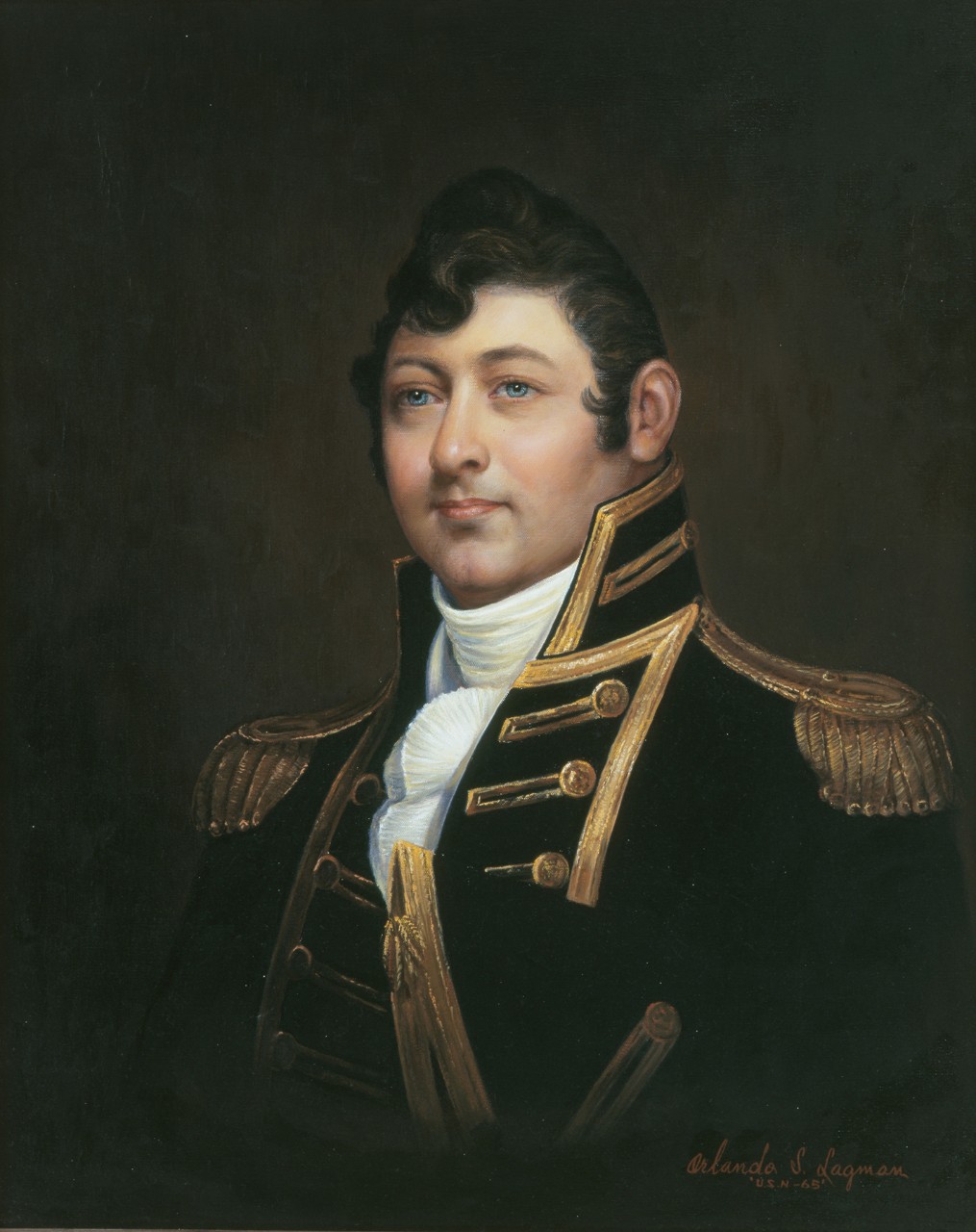 Head and shoulders portrait of Isaac Hull
