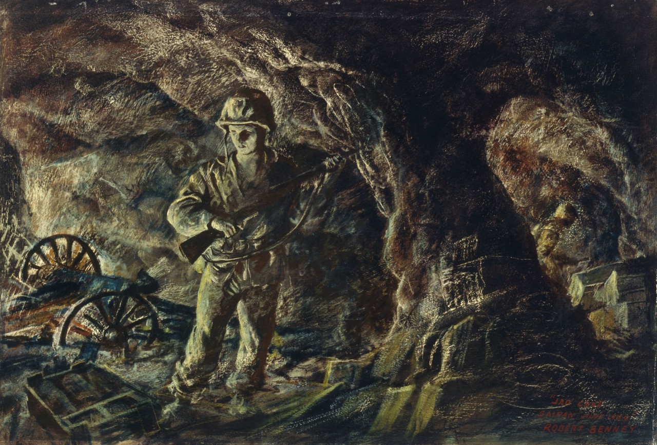 A marine in cave