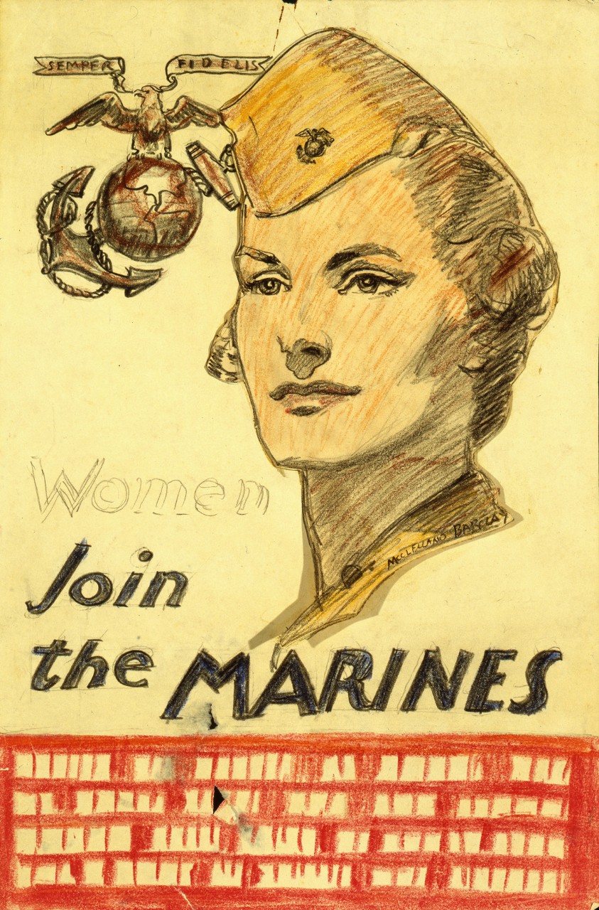 Portrait of a woman marine