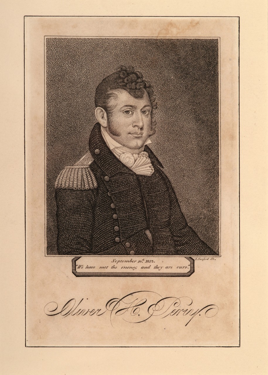 A portrait of a early 19th century American naval officer