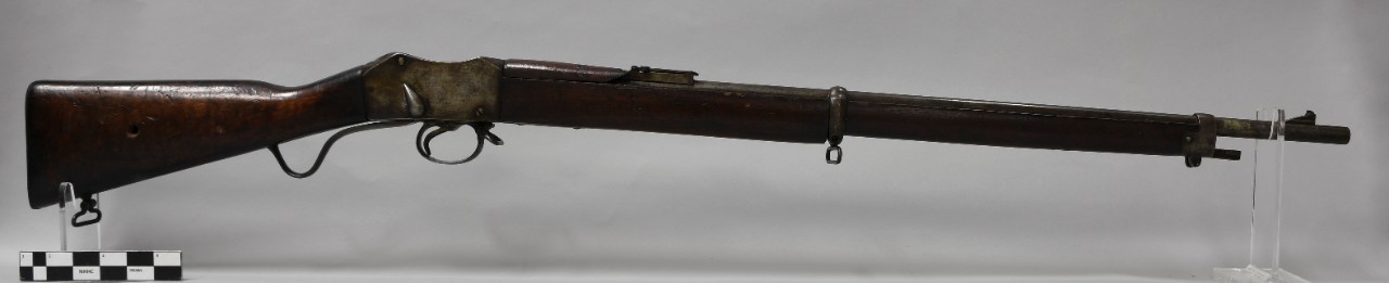 Obverse view of Martini-Enfield rifle.  