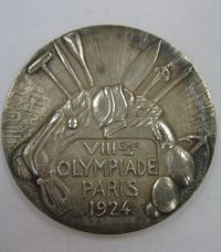 Image related to 1924 Olympics Silver Medal Reverse - Carl Osburn