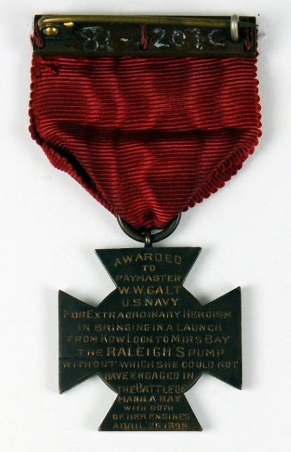 Specially Meritorious Service Medal Paymaster Galt Reverse