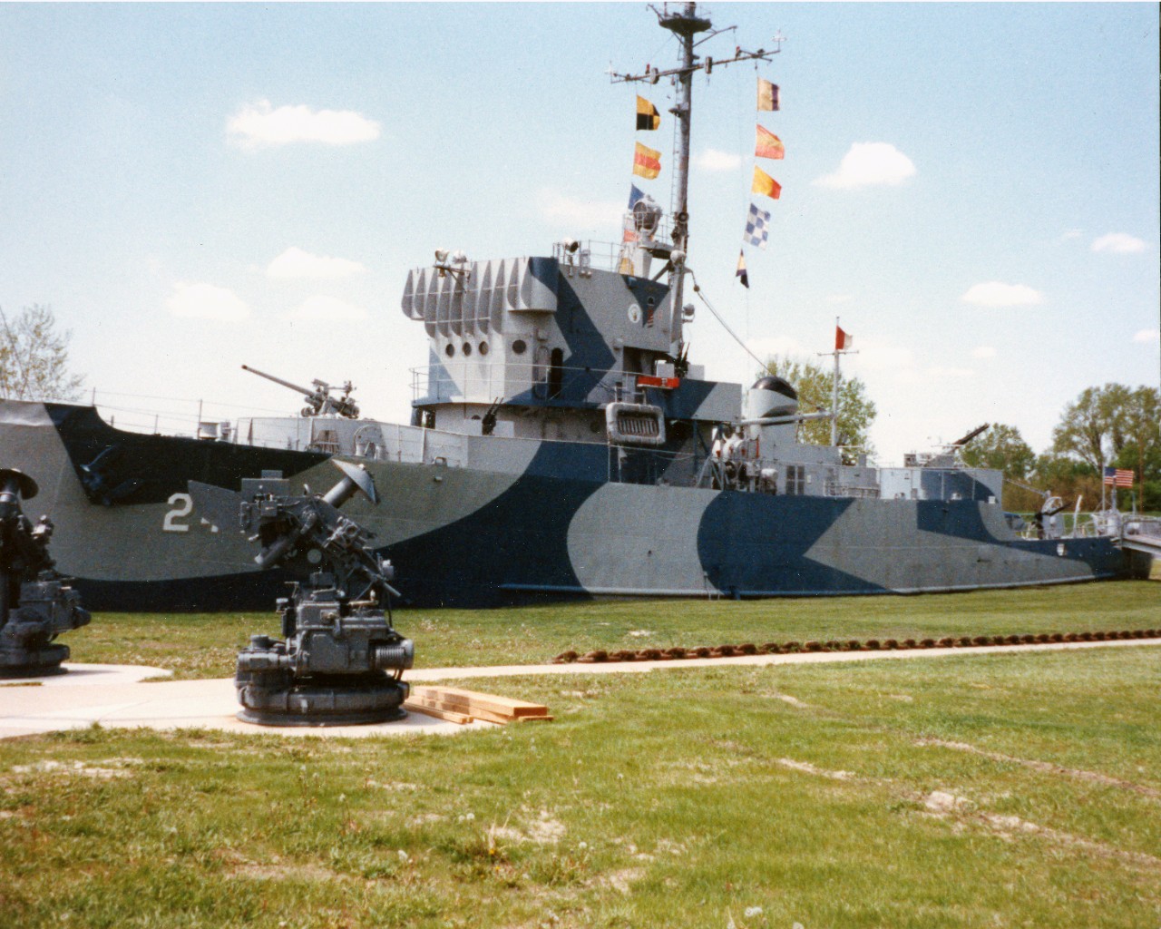 Collection photo # S-556-A.01 - USS Hazard (AM-240) on exhibit at Freedom Park, Omaha, NE 