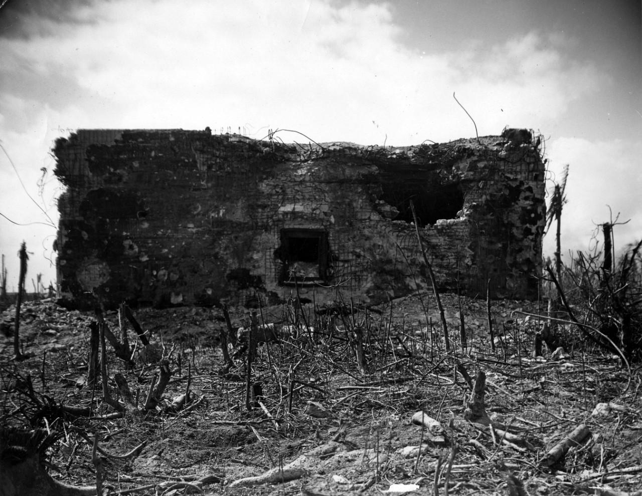 S-065 Roi-Namur Damage Photos Collection 63 images of naval bombardment damage photos on Roi-Namur Island, Kwajalein Atoll, Marshall Islands, 29 January 1944 – 2 February 1944, following Allied invasion. Photos were transferred from Operational Archives, with no indication as to their original source.