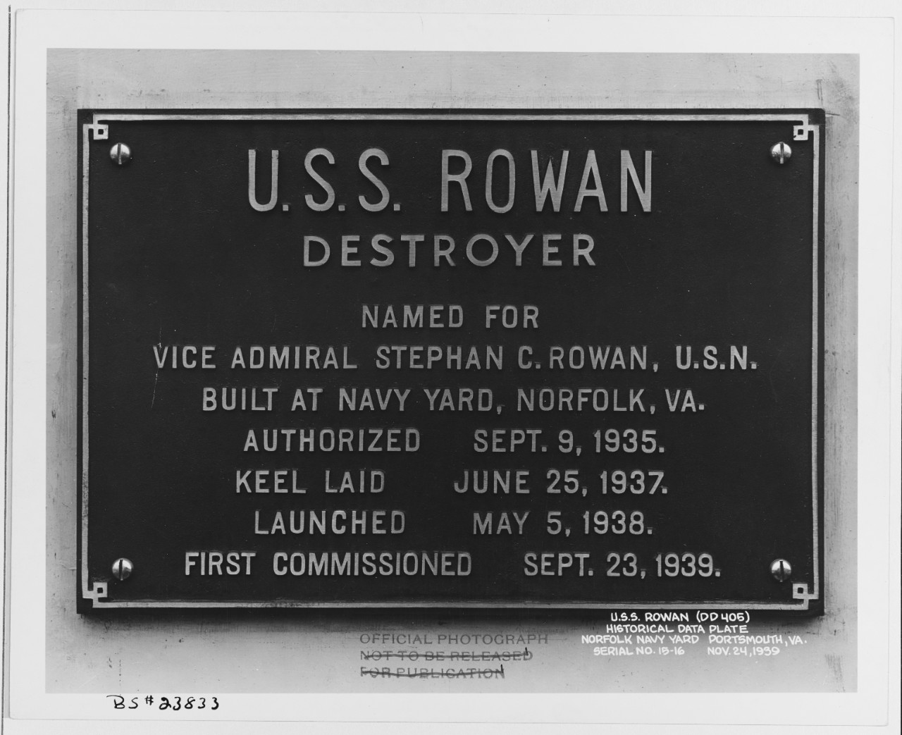 Photo #: 19-N-23833  USS Rowan