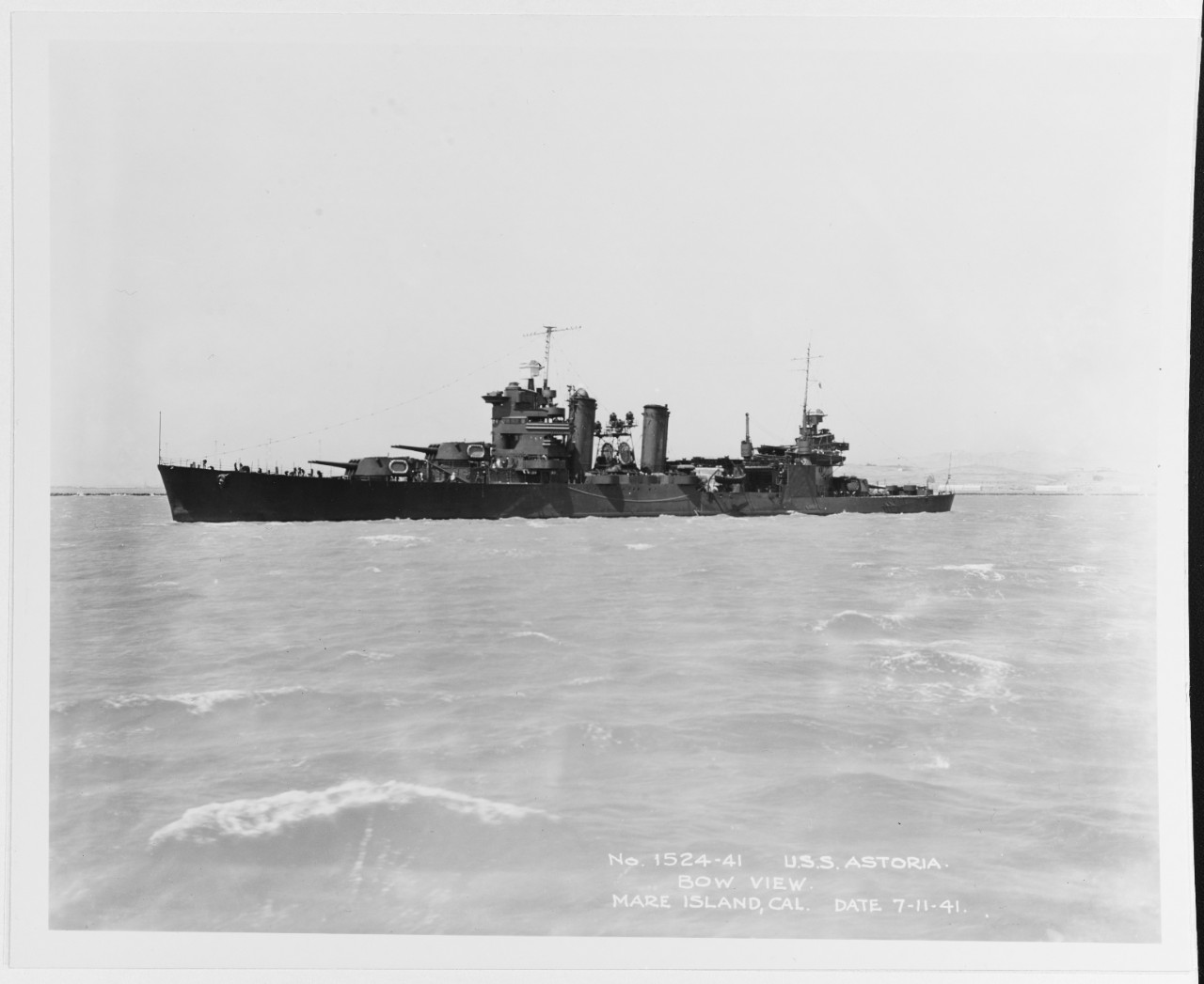 Photo #: 19-N-25346  USS Astoria (CA-34)