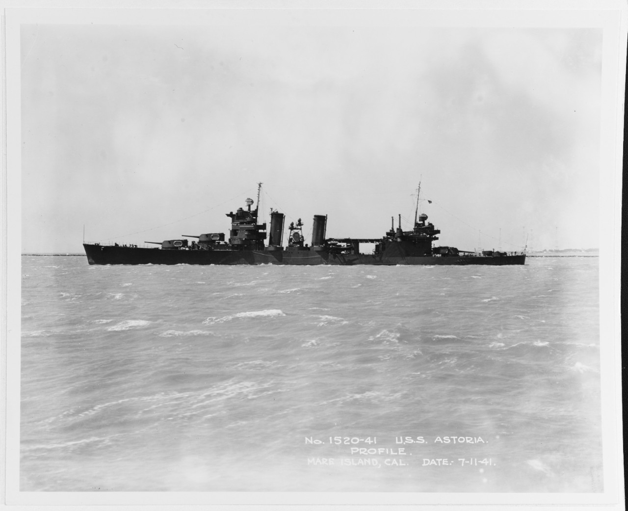 Photo #: 19-N-25347  USS Astoria (CA-34)