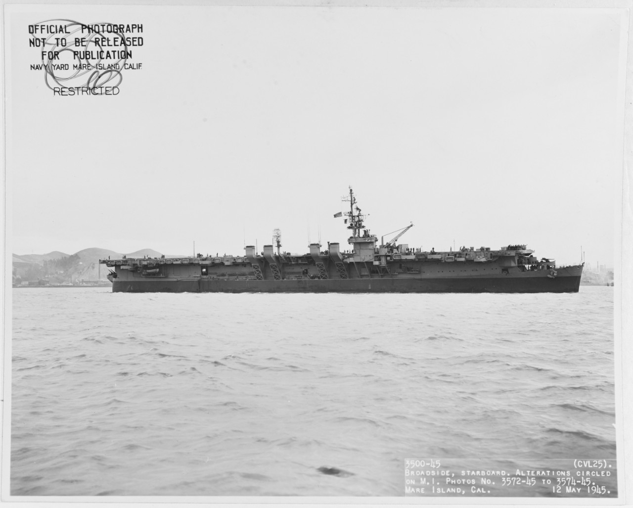 Photo #: 19-N-84024  USS Cowpens (CVL-25)