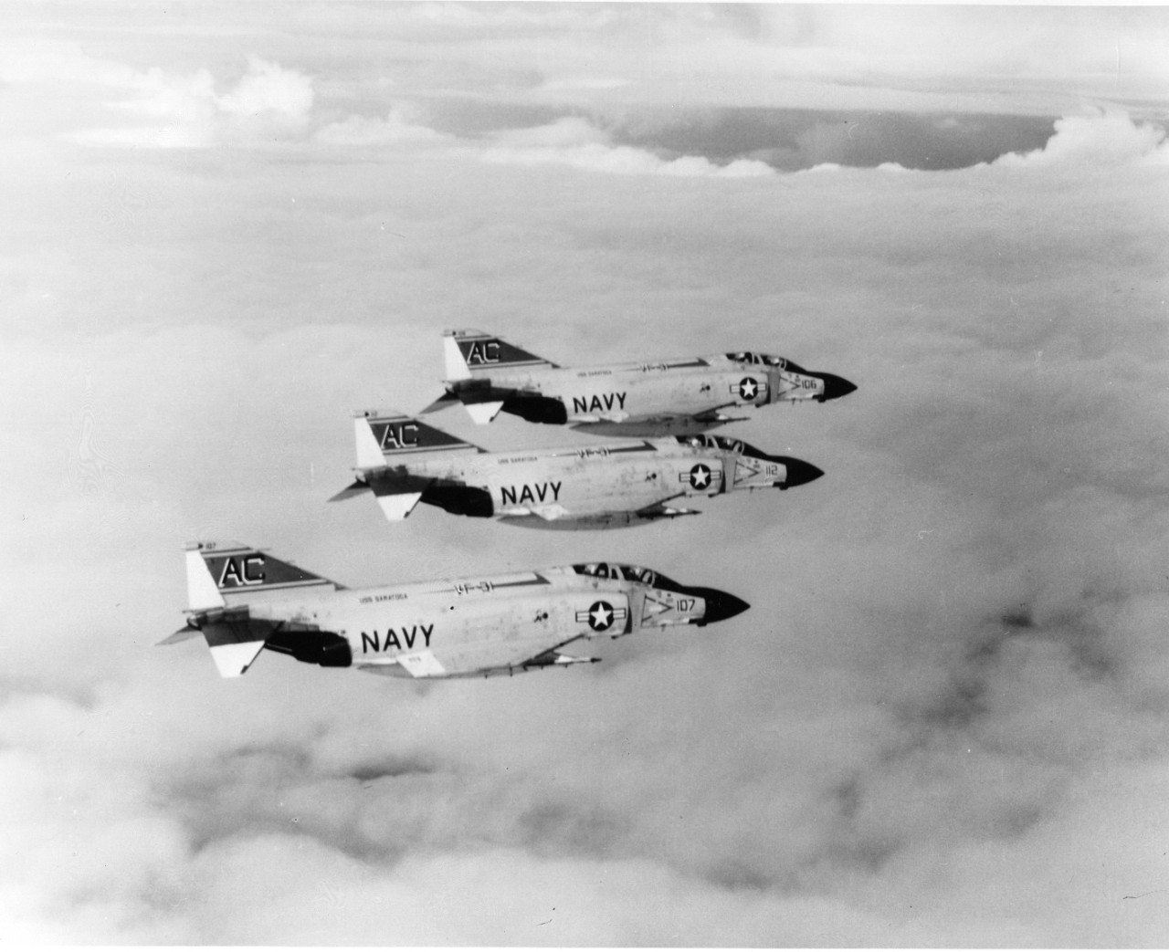 F-4J Phantom II aircraft in formation