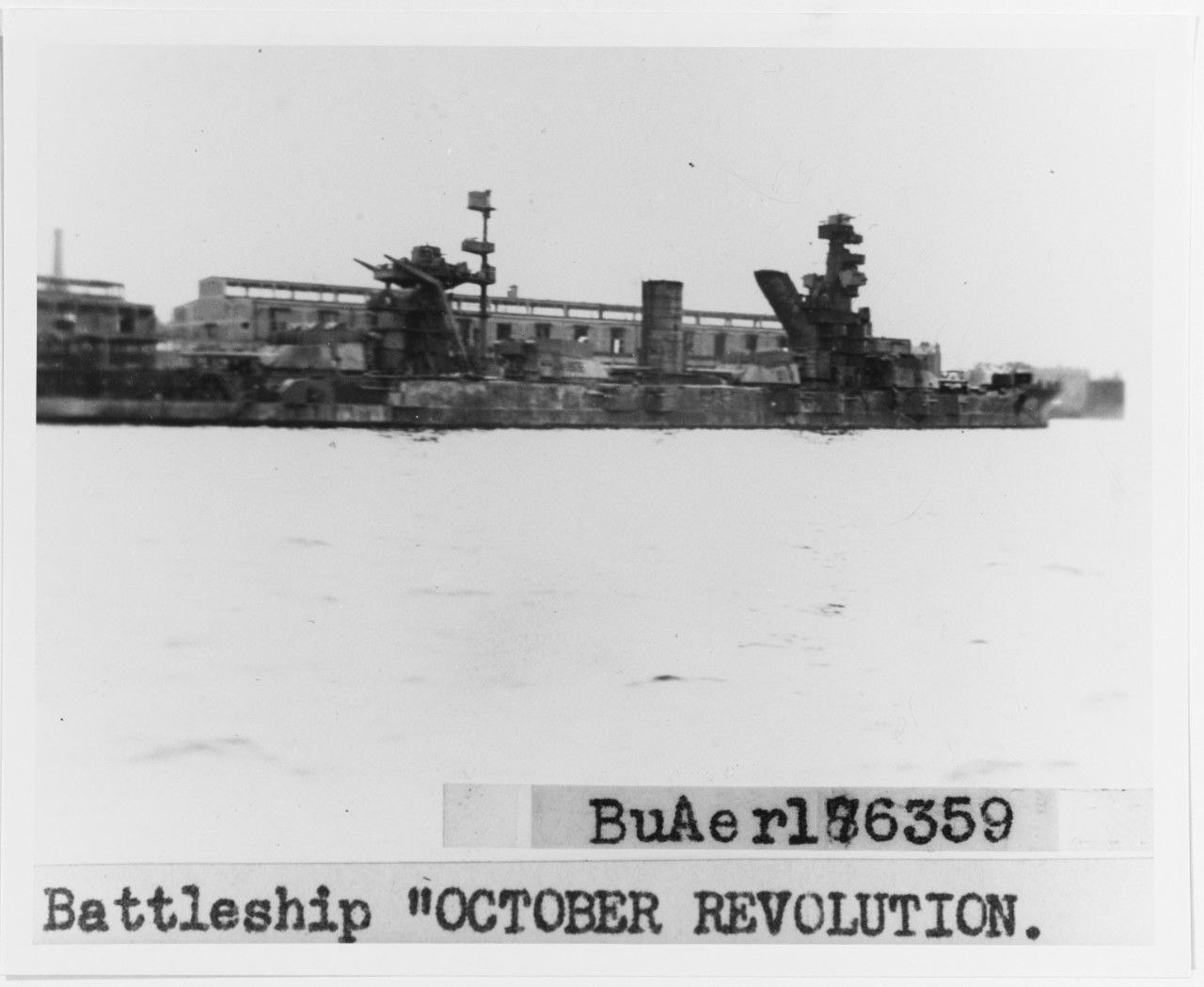 OKTIABRSKAYA REVOLUTIA "OCTOBER REVOLUTION" (Soviet Battleship, 1911, ex-GANGUT)