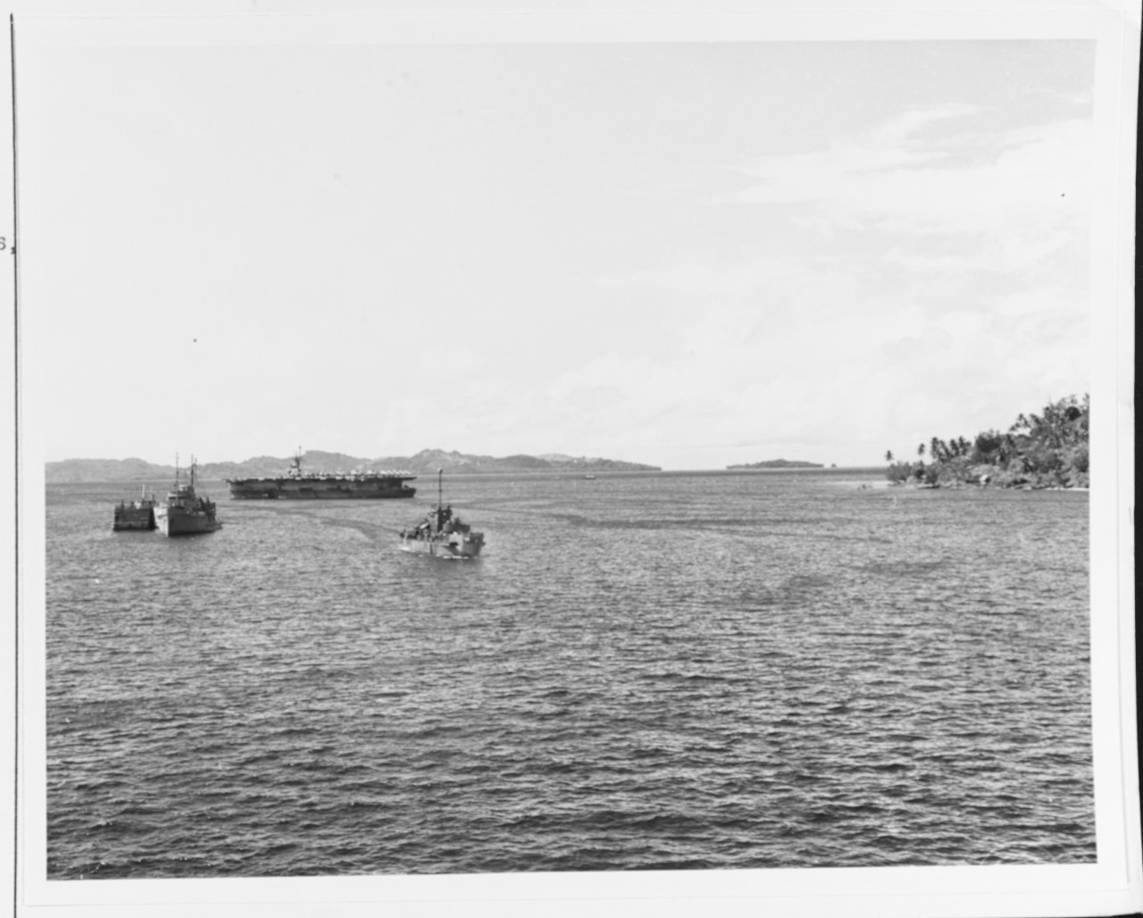 Warships in Tulagi Harbor, Solomons