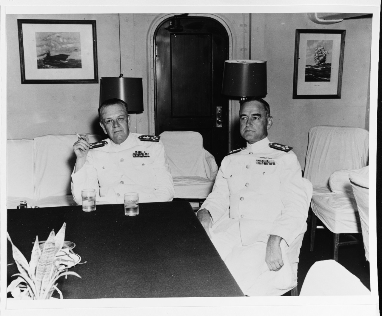 Commander-in-Chief, Atlantic Fleet, change of command, August 1951.