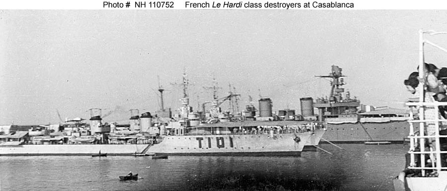 Photo #: NH 110752  French Le Hardi class destroyers